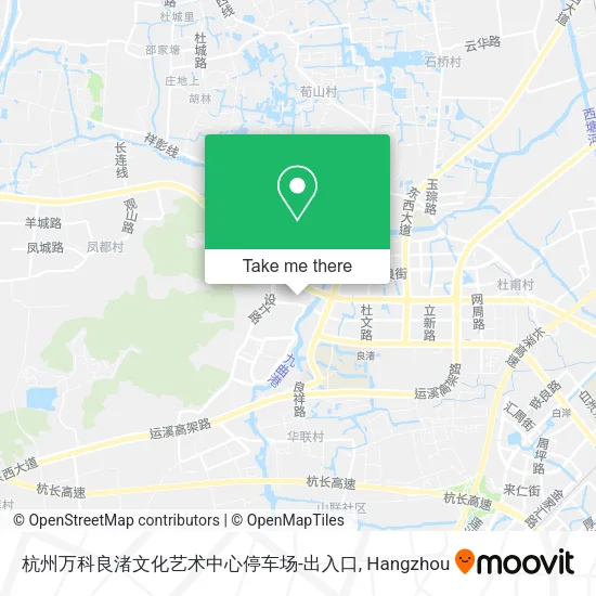 杭州万科良渚文化艺术中心停车场-出入口 map