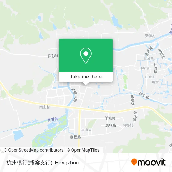 杭州银行(瓶窑支行) map