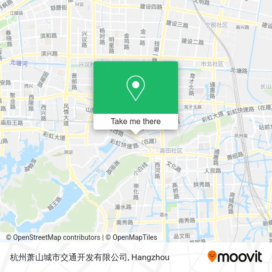 杭州萧山城市交通开发有限公司 map