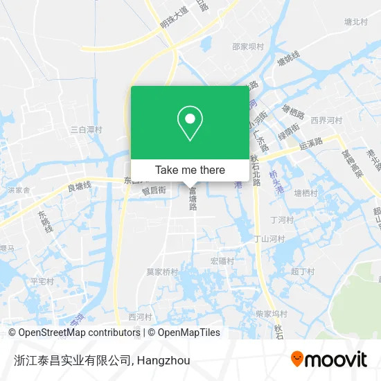浙江泰昌实业有限公司 map