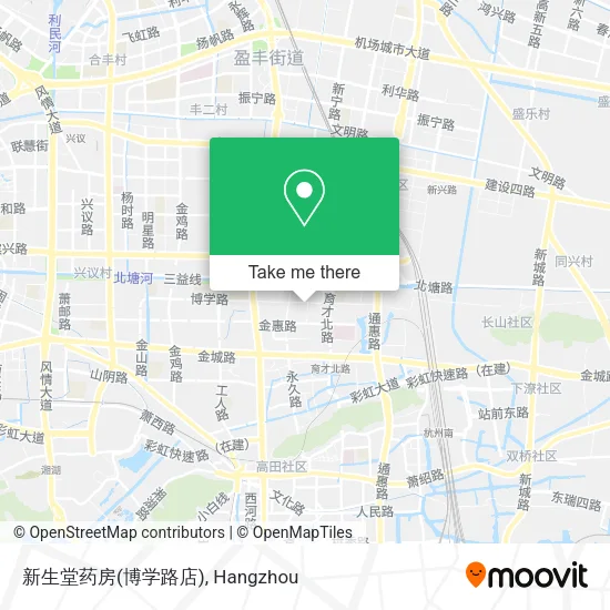 新生堂药房(博学路店) map