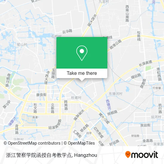 浙江警察学院函授自考教学点 map