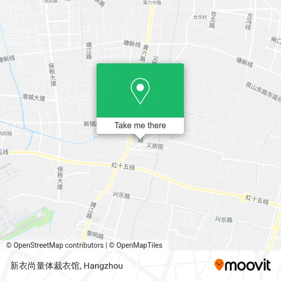 新衣尚量体裁衣馆 map
