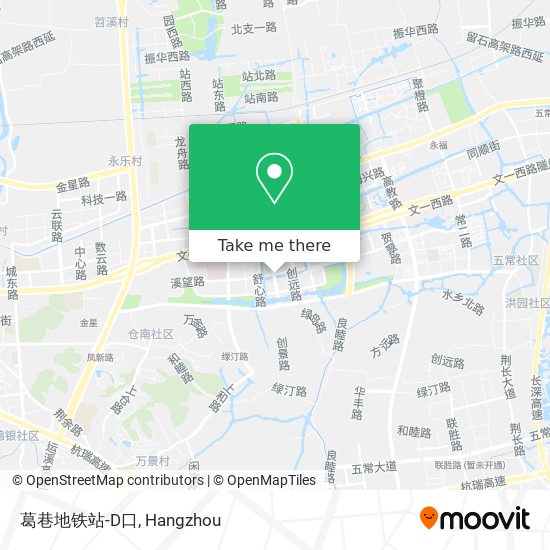 葛巷地铁站-D口 map