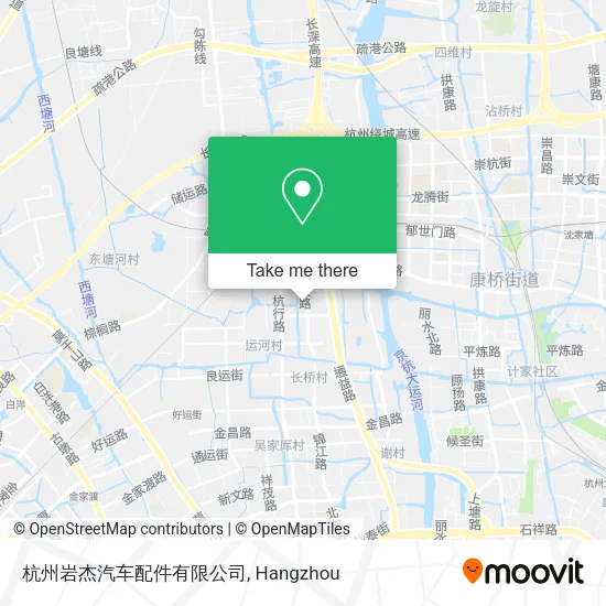 杭州岩杰汽车配件有限公司 map