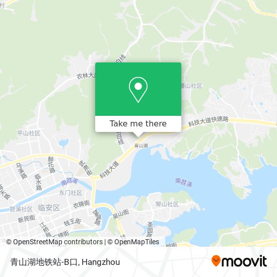 青山湖地铁站-B口 map