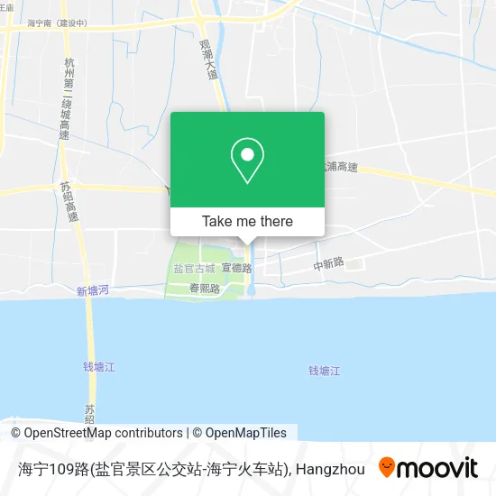 海宁109路(盐官景区公交站-海宁火车站) map
