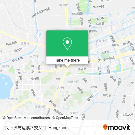 良上线与运溪路交叉口 map
