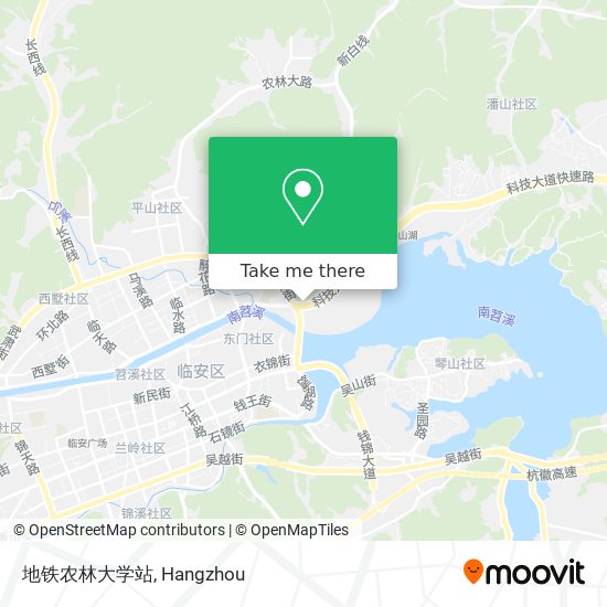 地铁农林大学站 map
