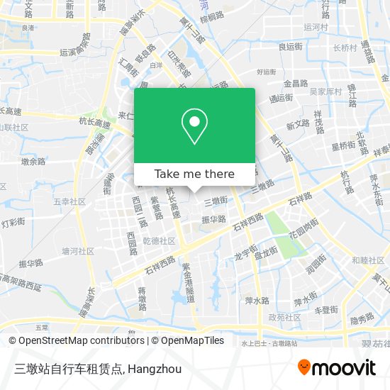 三墩站自行车租赁点 map