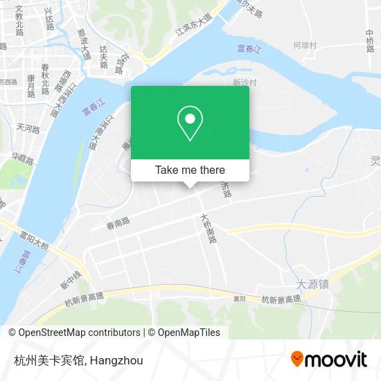 杭州美卡宾馆 map