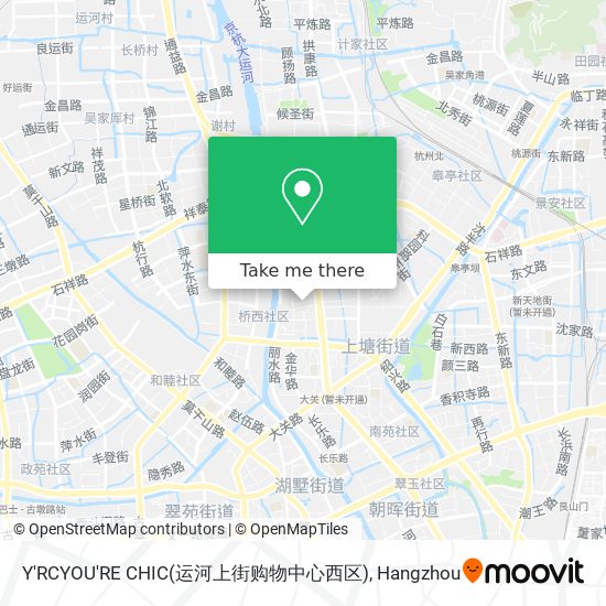 Y'RCYOU'RE CHIC(运河上街购物中心西区) map
