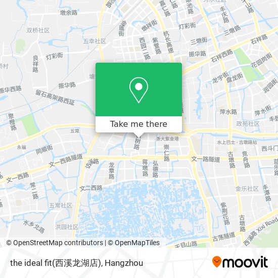 the ideal fit(西溪龙湖店) map