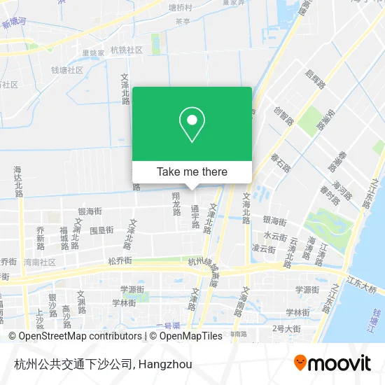 杭州公共交通下沙公司 map