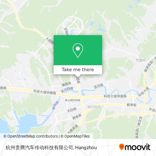 杭州贵腾汽车传动科技有限公司 map
