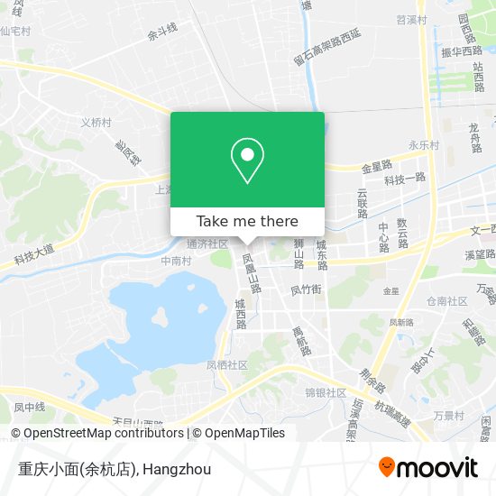 重庆小面(余杭店) map