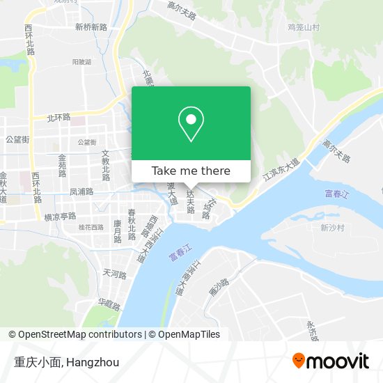 重庆小面 map