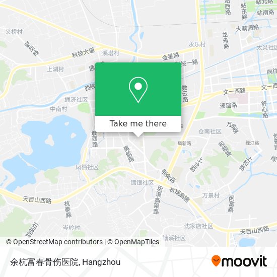 余杭富春骨伤医院 map