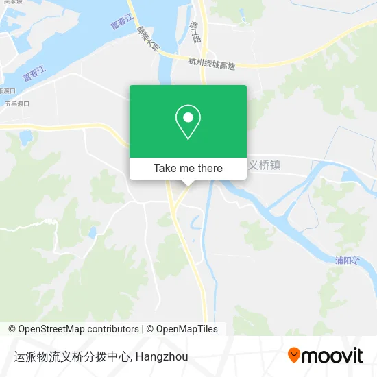 运派物流义桥分拨中心 map