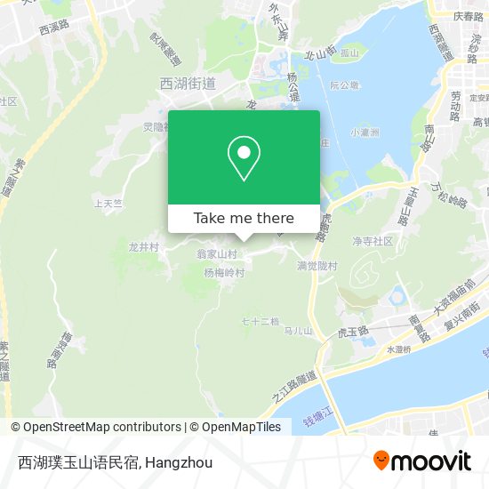 西湖璞玉山语民宿 map