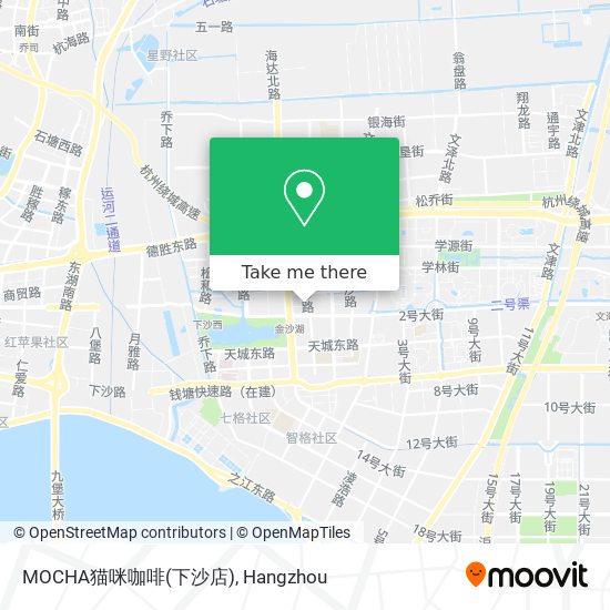 MOCHA猫咪咖啡(下沙店) map