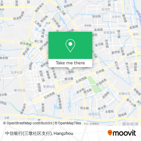中信银行(三墩社区支行) map