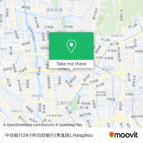 中信银行24小时自助银行(隽逸路) map