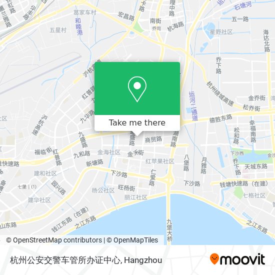 杭州公安交警车管所办证中心 map