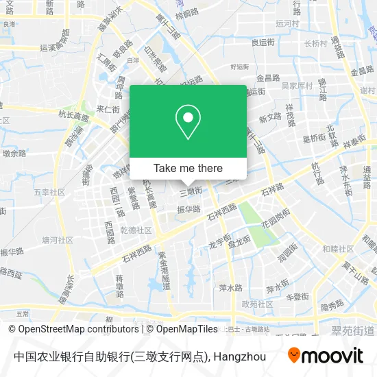 中国农业银行自助银行(三墩支行网点) map