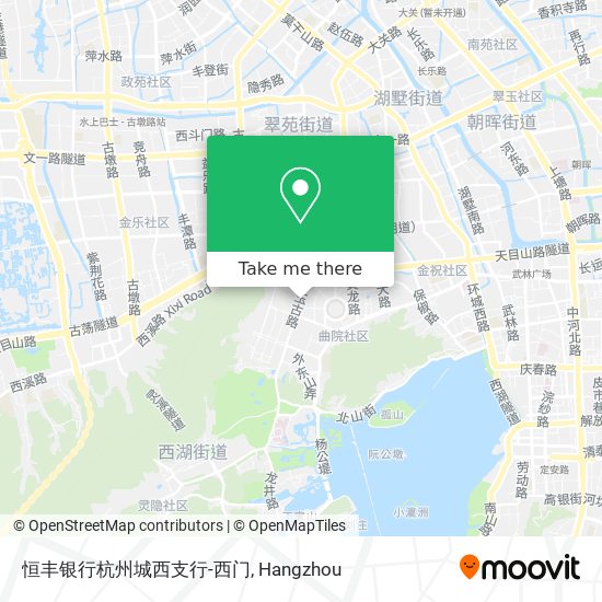 How To Get To 恒丰银行杭州城西支行 西门in 西湖区by Bus Or Metro Moovit