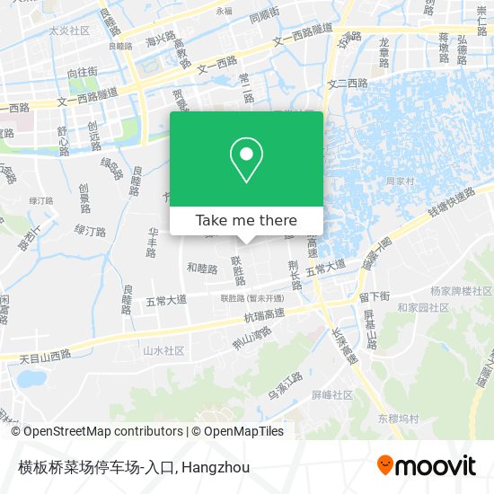 横板桥菜场停车场-入口 map