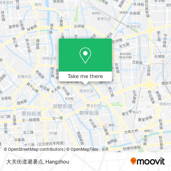 大关街道避暑点 map