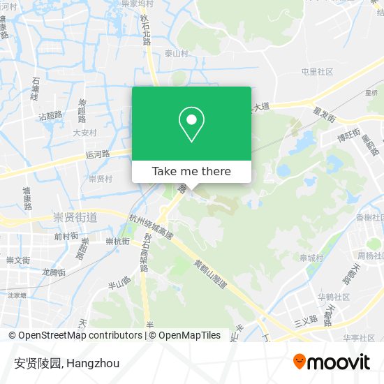 安贤陵园 map