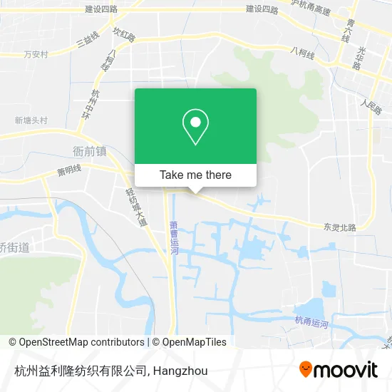 杭州益利隆纺织有限公司 map