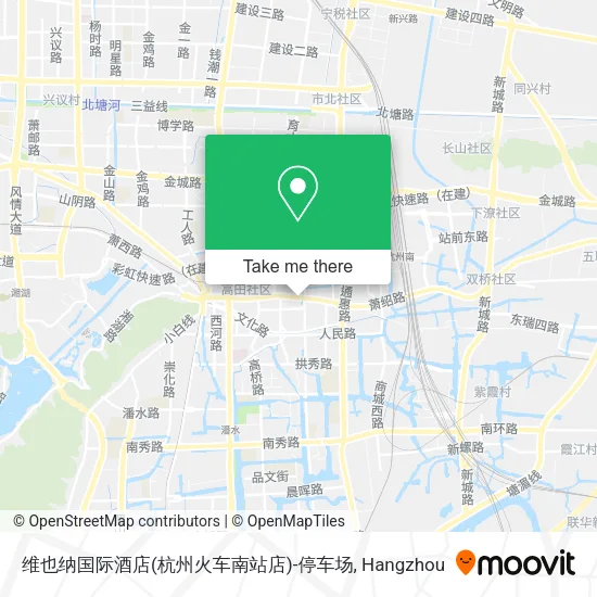 维也纳国际酒店(杭州火车南站店)-停车场 map