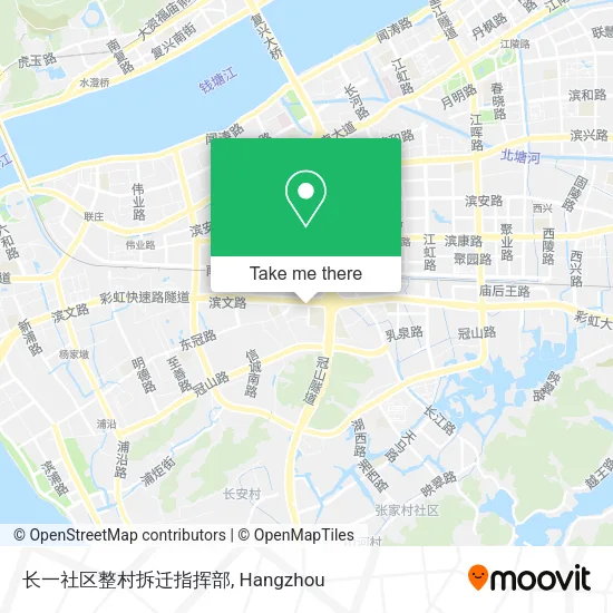 长一社区整村拆迁指挥部 map