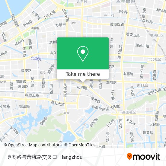 博奥路与萧杭路交叉口 map