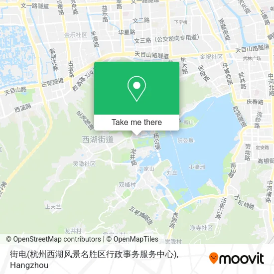 街电(杭州西湖风景名胜区行政事务服务中心) map