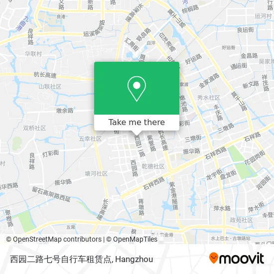 西园二路七号自行车租赁点 map