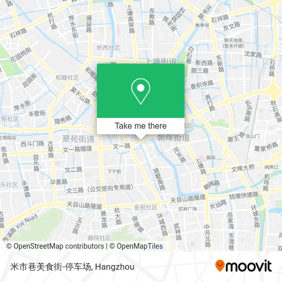 米市巷美食街-停车场 map