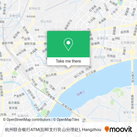 杭州联合银行ATM(彭蚌支行艮山分理处) map