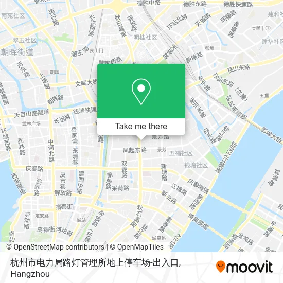 杭州市电力局路灯管理所地上停车场-出入口 map