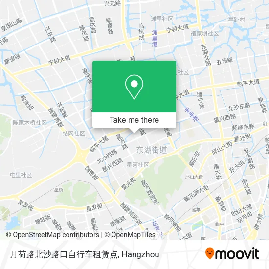 月荷路北沙路口自行车租赁点 map