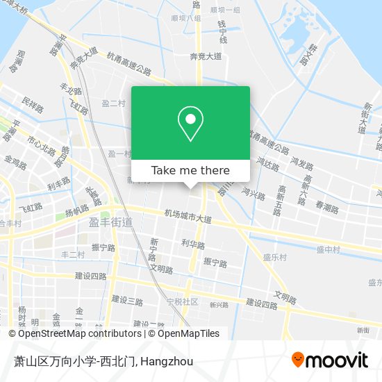 萧山区万向小学-西北门 map