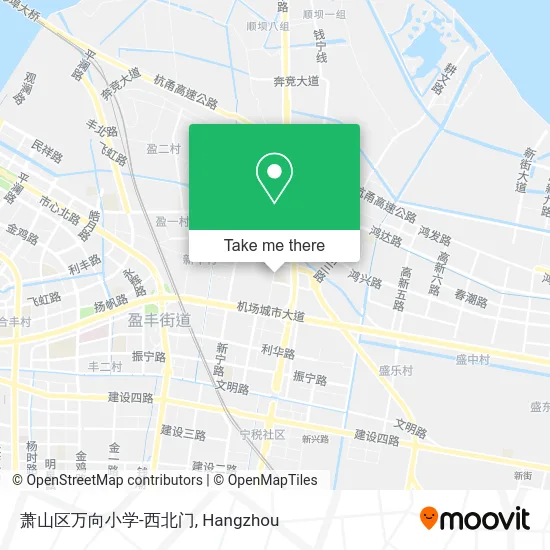 萧山区万向小学-西北门 map