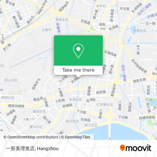 一剪美理发店 map