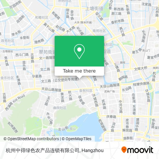 杭州中得绿色农产品连锁有限公司 map