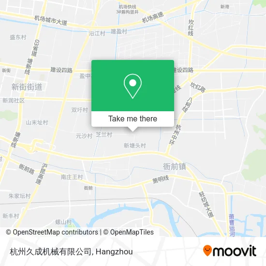 杭州久成机械有限公司 map