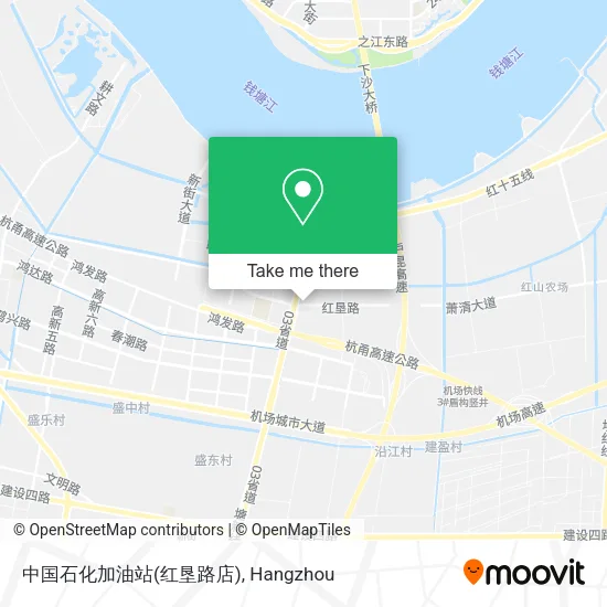 中国石化加油站(红垦路店) map