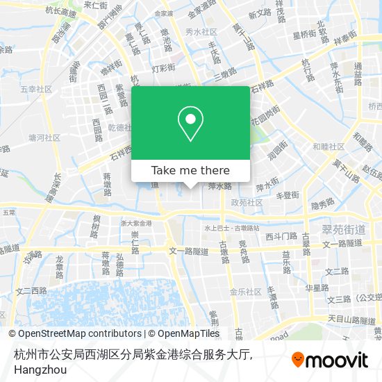 杭州市公安局西湖区分局紫金港综合服务大厅 map